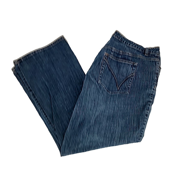 Lane Bryant Venezia Trouser Blue Jeans size 4 Average Bootcut Stretch - Picture 8 of 8